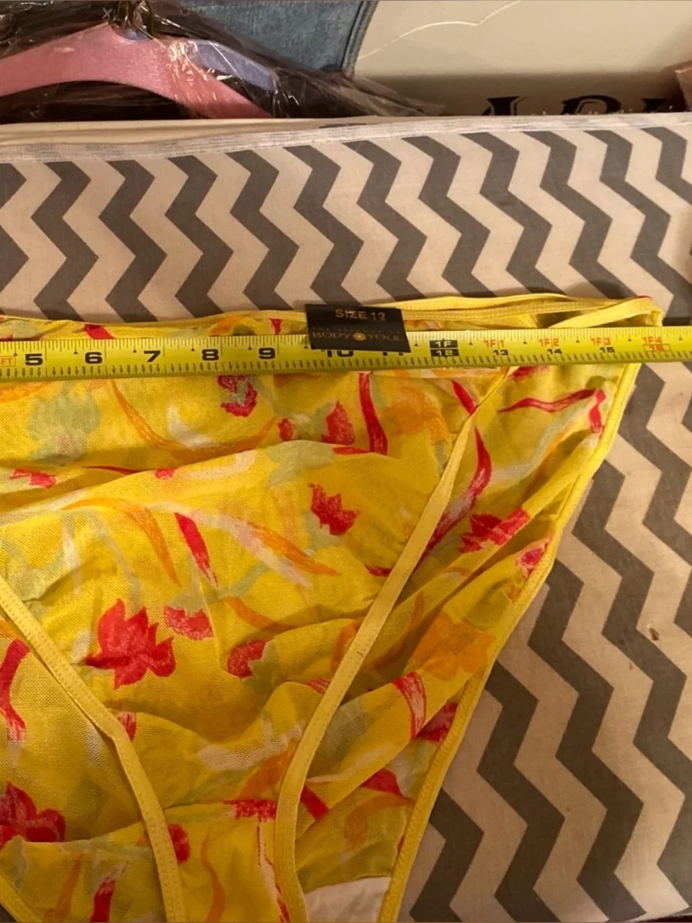 Essence Of Body Soul NWT Wom 12 Sheer Colorful Panties Dual Side String Bikini